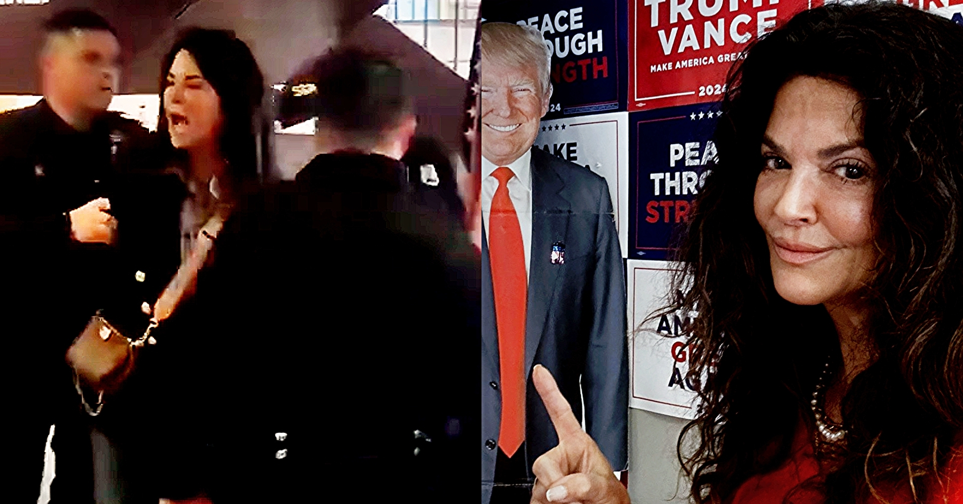 WATCH: Trump Fan Cuffed And Dragged Out Of Line After Complaints She ‘Harassed’ Voters At Polling Place