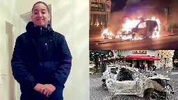 Violent protests in Paris suburb after teen is shot dead by police during traffic stop