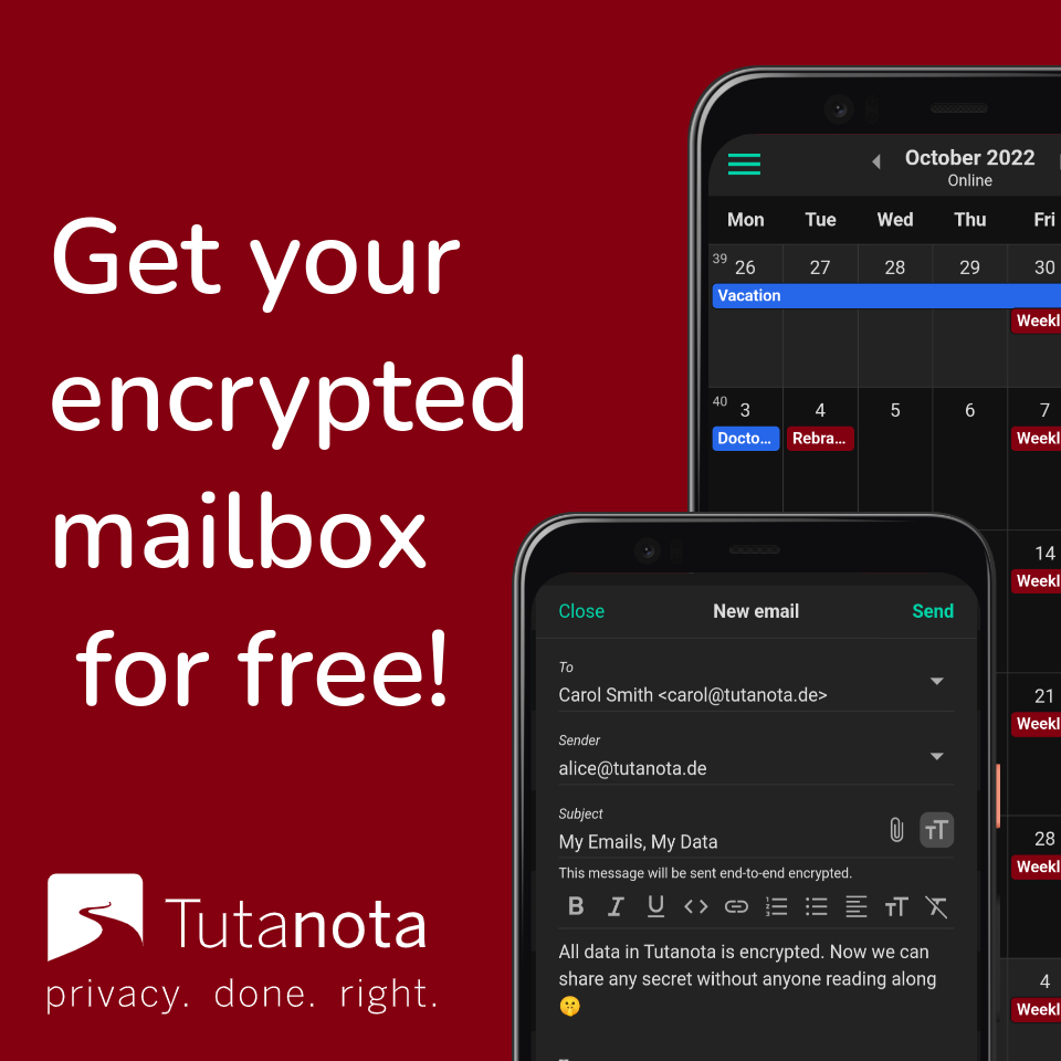 Tuta Mail: Create a secure, private & encrypted email account for free