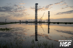 Launch Pad work continues at Starbase as Flight 5 delayed by FAA - NASASpaceFlight.com