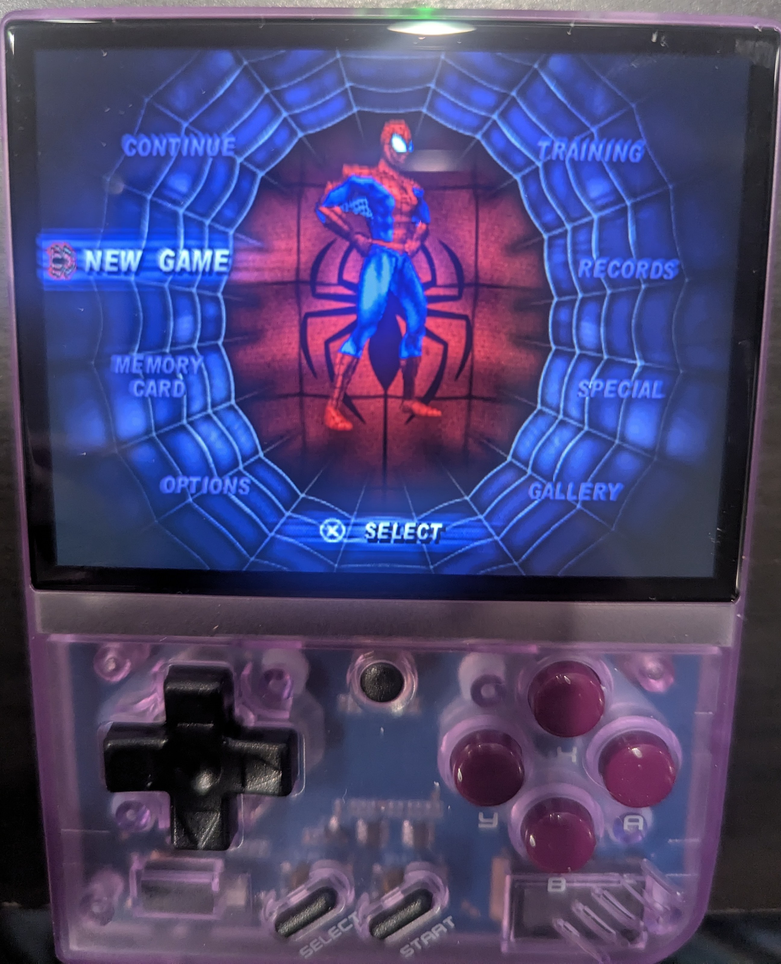 Spiderman game on a small emulator 