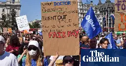 Junior doctors in England to strike for five days from 13 July
