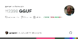 GGUF by ggerganov · Pull Request #2398 · ggerganov/llama.cpp