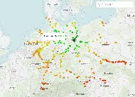 Find direct train connections within Europe