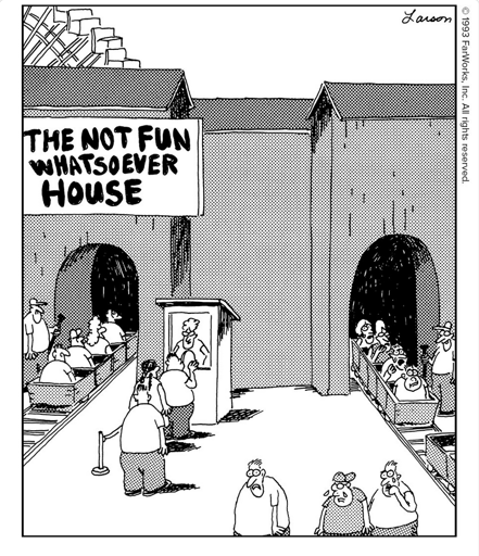 THE NOT FUN WHATSOEVER HOUSE