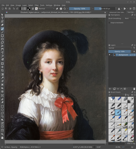 The painting program Krita gets ported to Qt6.