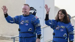 The long-planned return of two astronauts from space is now a political issue