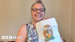 Northampton woman finishes cross-stitch kit after 27 years  - BBC News