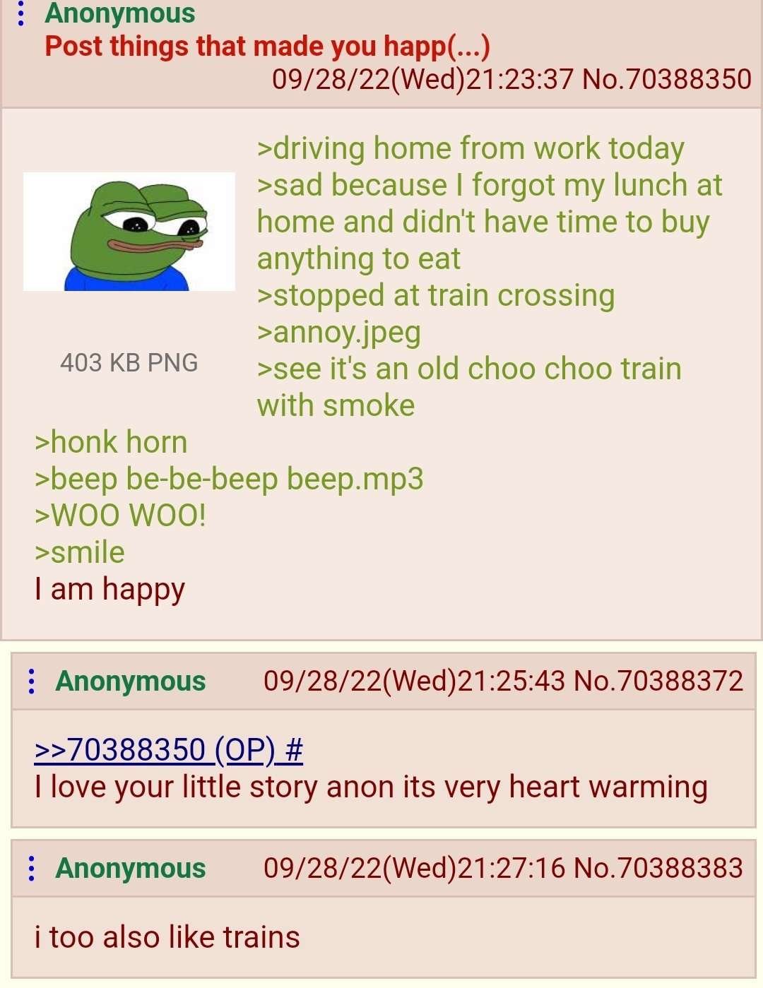 Anon likes trains