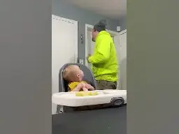 Baby with Fake Eyebrows Gets a Laugh From Father || ViralHog