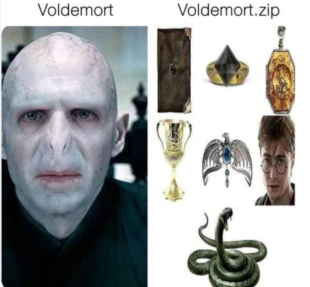 Technically, it's more like Voldemort.rar