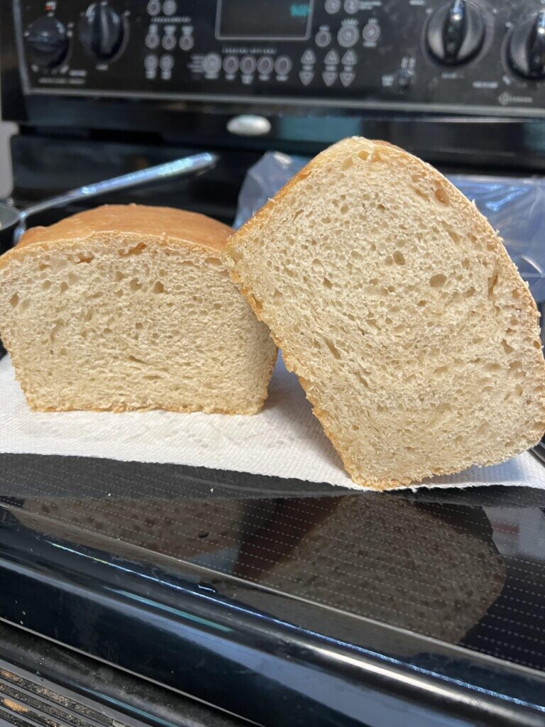 Second ever loaf in a bread pan 