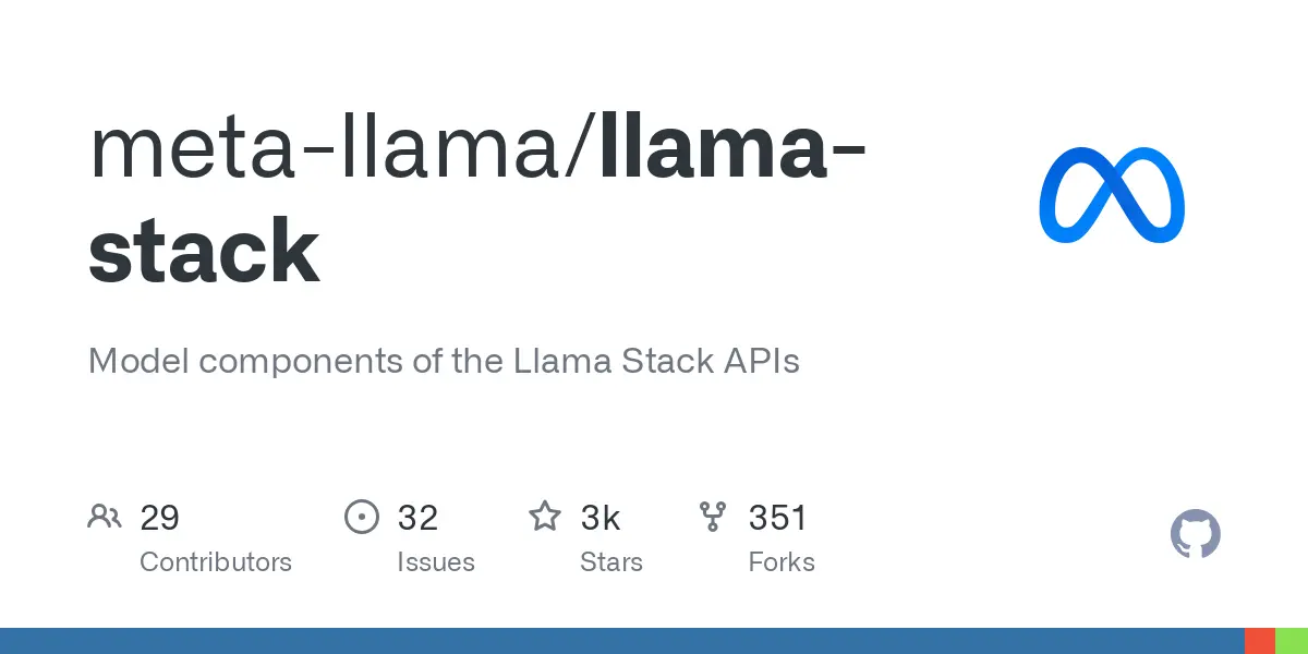 GitHub - meta-llama/llama-stack: Model components of the Llama Stack APIs