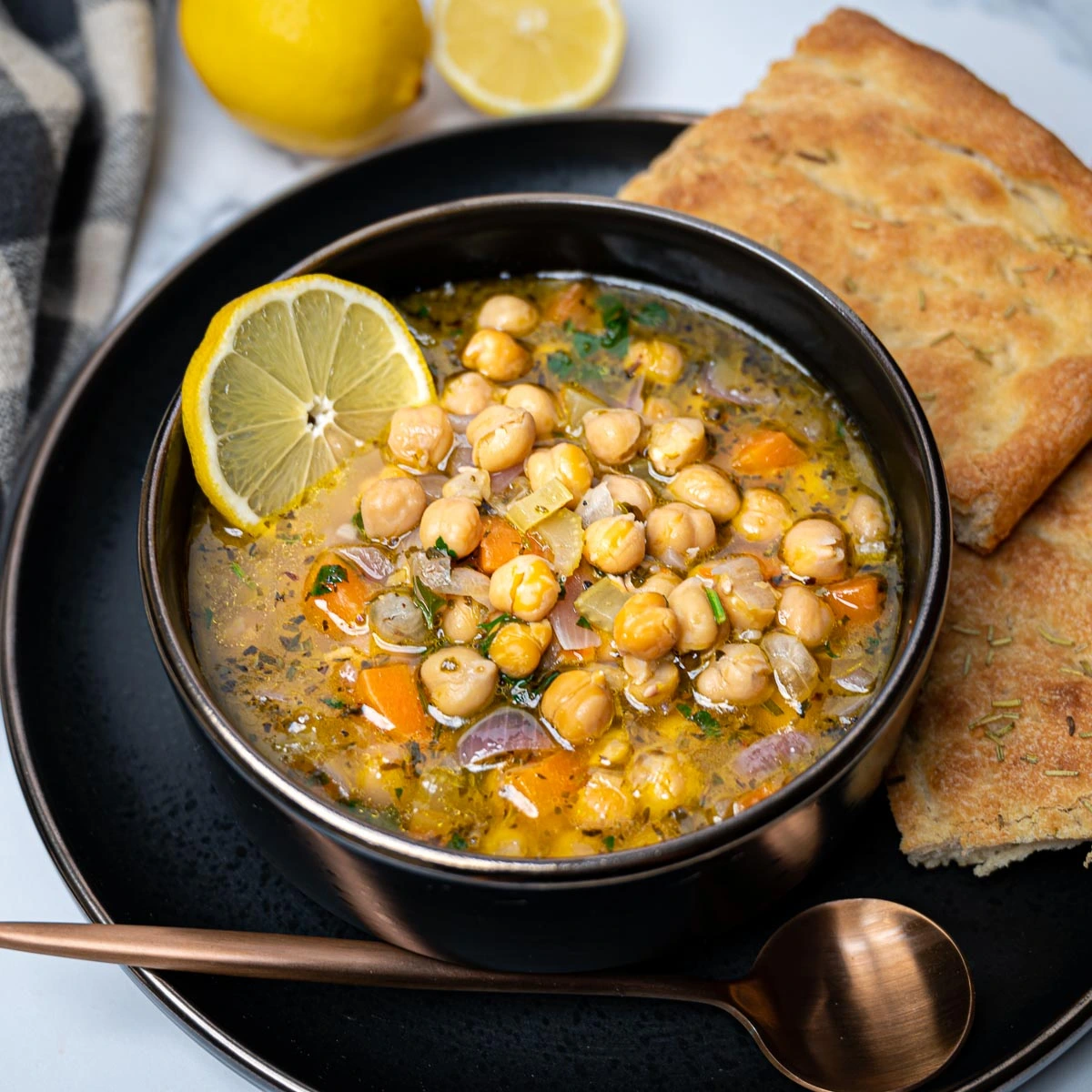 Greek Chickpea Soup with Lemon (Revithia) – Skinny Spatula