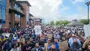 Birmingham: drivers outside Uber UK premises protest falling pay
