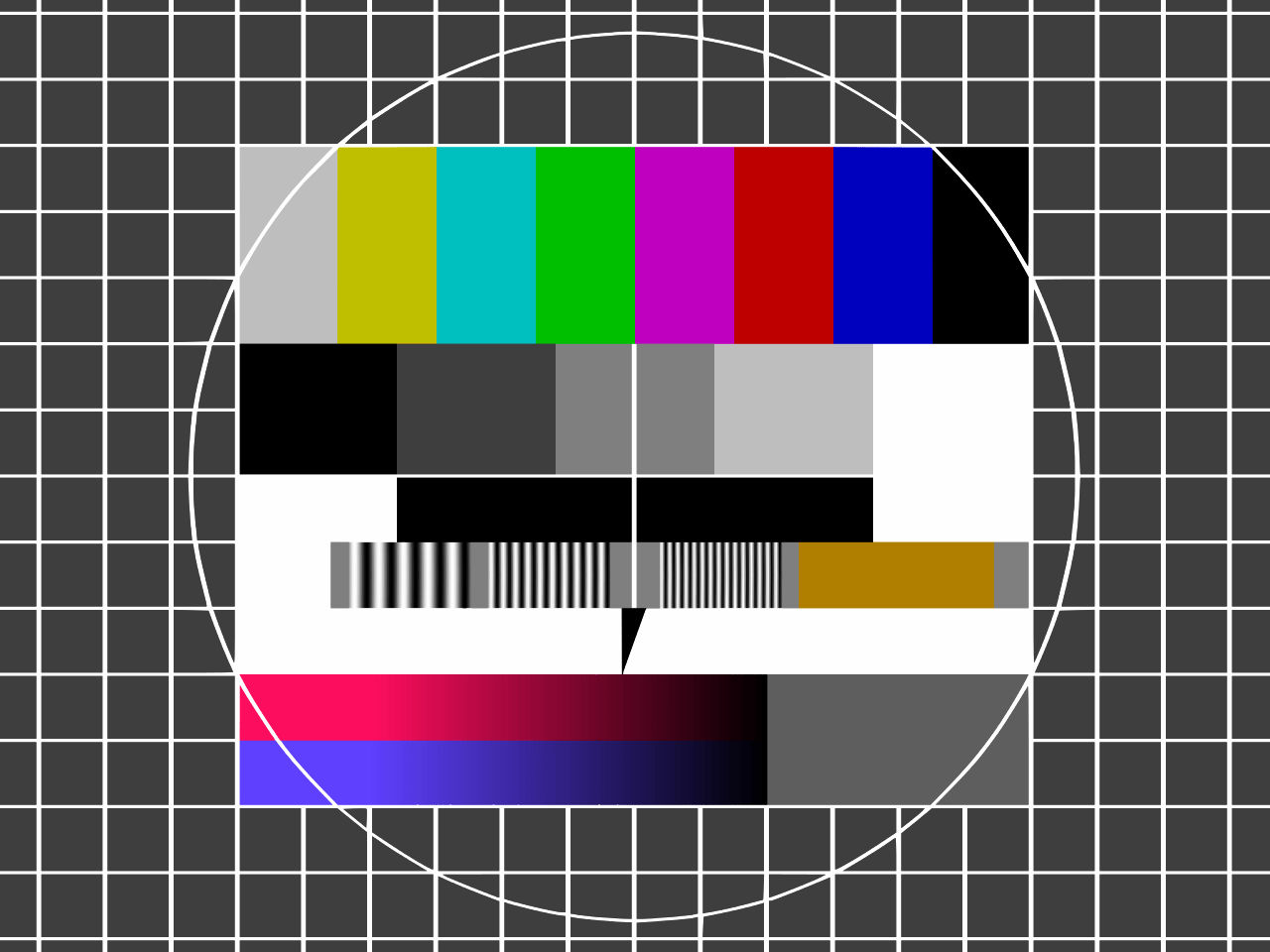 Old Television Test Screen