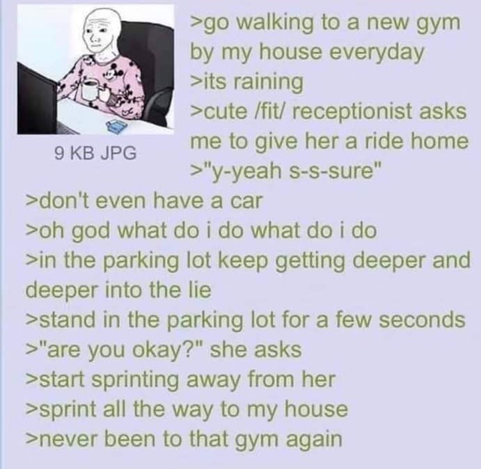 Anon goes to the gym