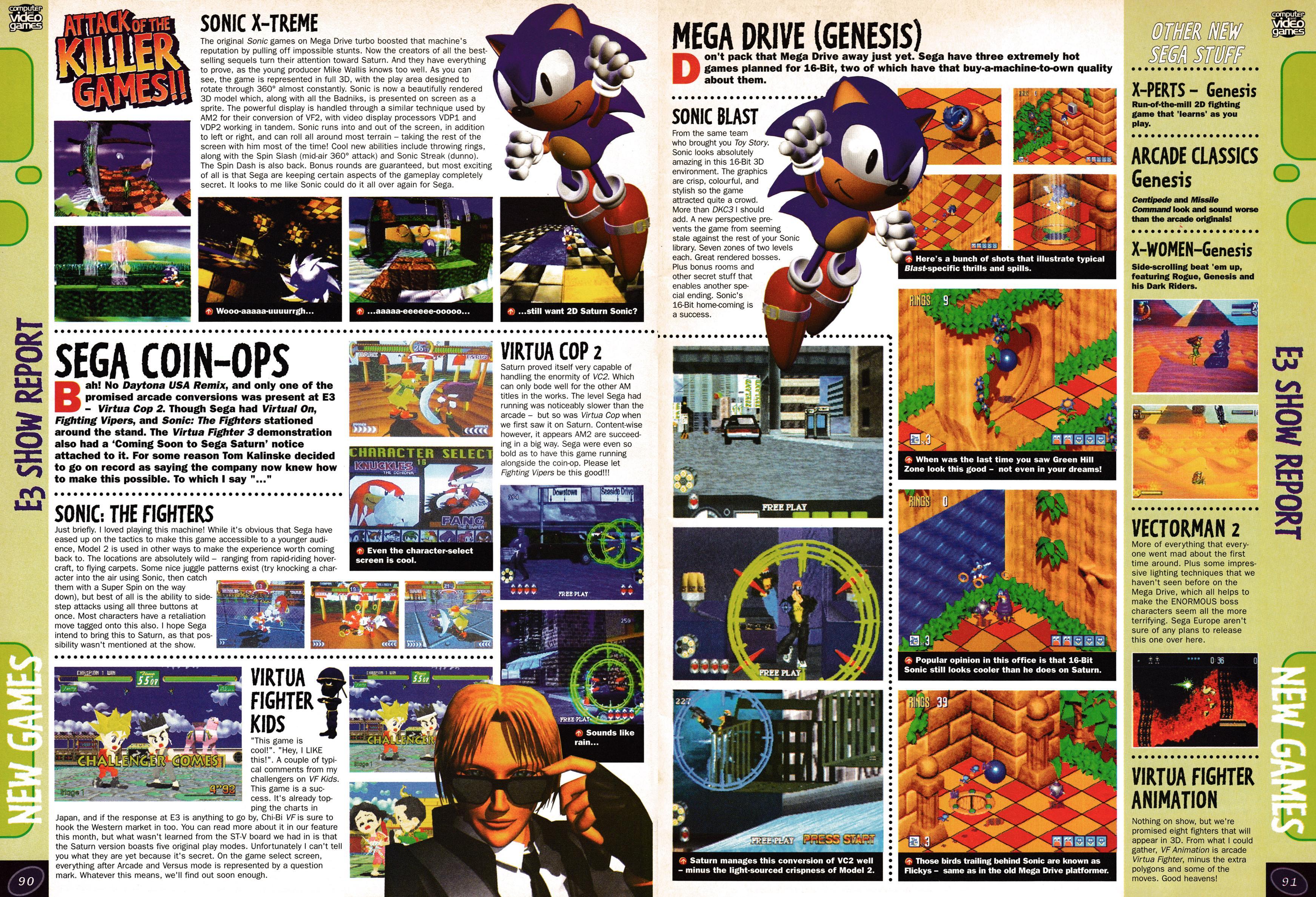 Massive 14-page featuring on the 1996 E3.
Taken from CVG 176 - July 1996 (UK)
