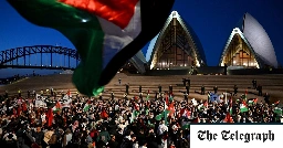 Pro-Palestine protesters chant ‘Gas the Jews’ outside Sydney Opera House