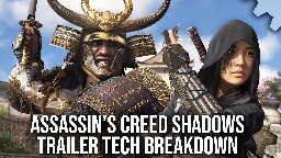 Assassin's Creed Shadows Gameplay Trailer Breakdown: RT, 30FPS, Virtualised Geometry + More