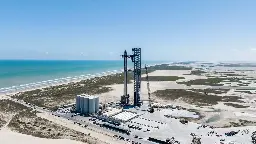 SpaceX stacks giant Starship rocket ahead of 2nd test flight (video, photos)