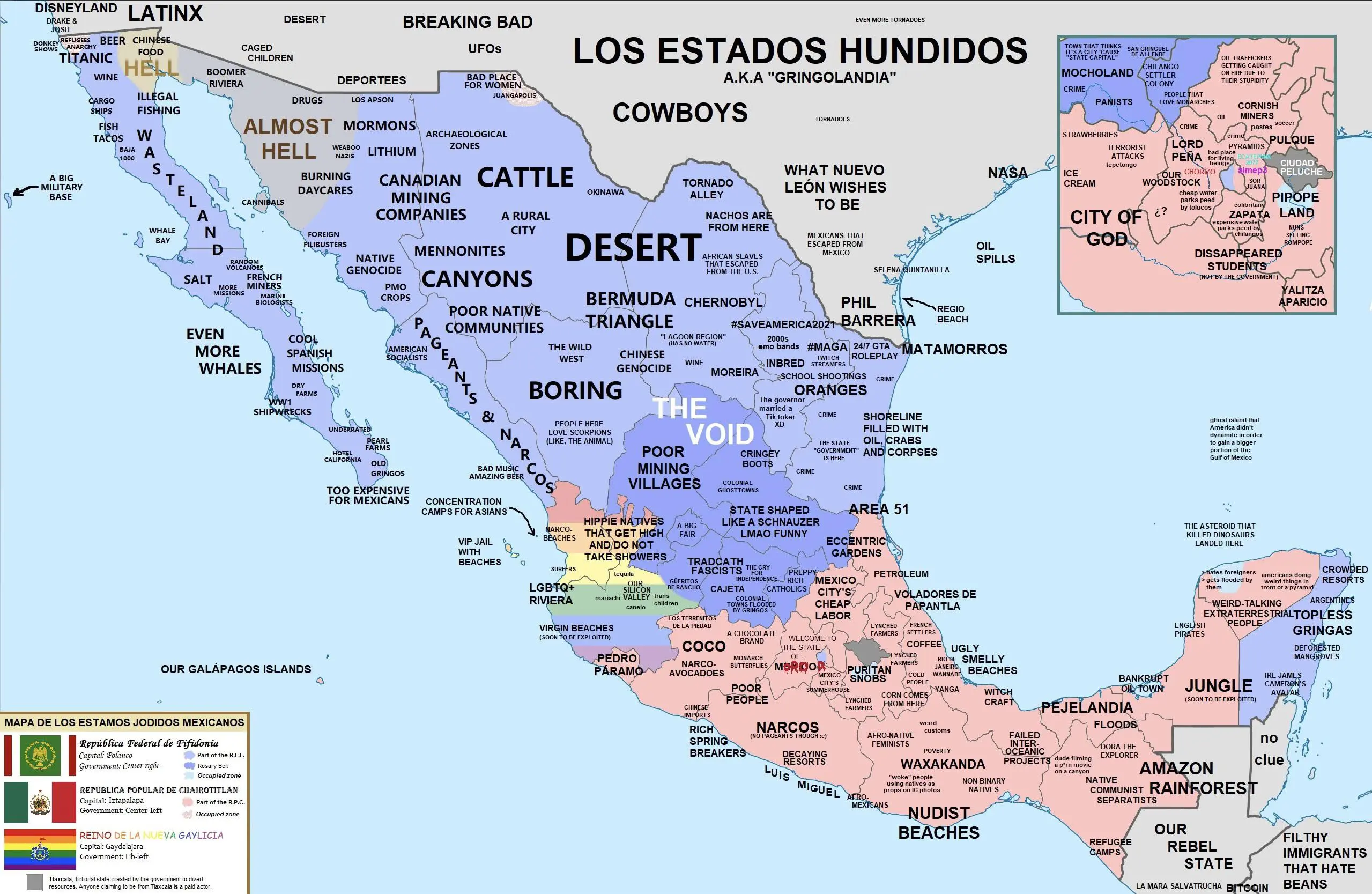 Este mapa de la República Mexicana me lo robé ya saben de donde ¿Qué opinión tienen de él?