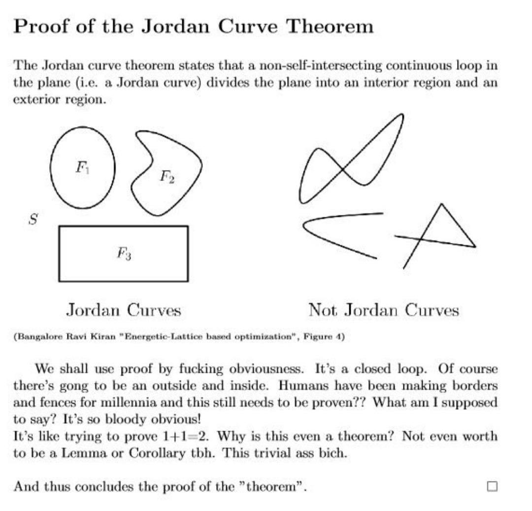 Proof by fucking obviousness