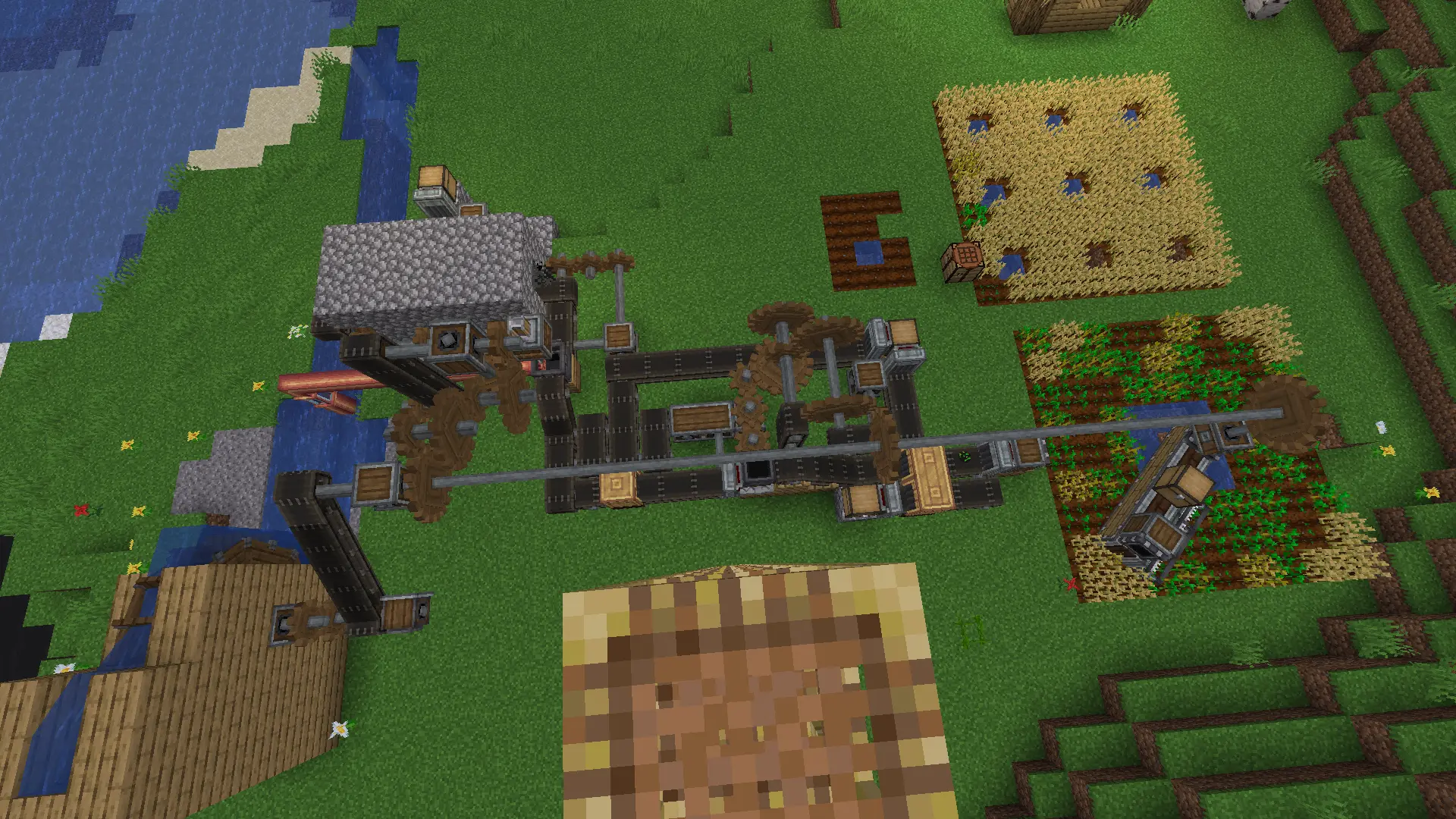 Minecraft Create Bread Factory.