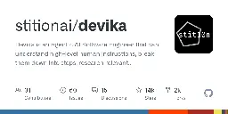 GitHub - stitionai/devika: Devika is an Agentic AI Software Engineer that can understand high-level human instructions, break them down into steps, research relevant information, and write code to achieve the given objective. Devika aims to be a competitive open-source alternative to Devin by Cognition AI.