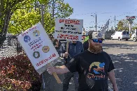 Washington state: union offered highest wage in history by management, but would have stripped them of right to strike. 90% of voters reject offer