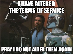 Star Wars Darth Vader Altering the Deal