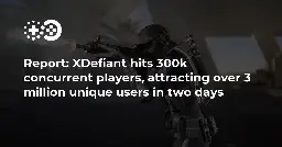 Report: XDefiant hits 300k concurrent players, attracting over 3 million unique users in two days | Game World Observer