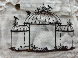 [WIP] The frame of the Greenhouse of Oddities SAL is complete. I might be behind but I'm proud! Biggest project I've worked on so far.