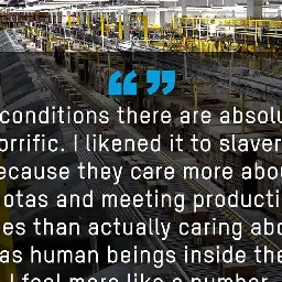 Oxfam US on Instagram: "Amazon and Walmart are excessively watching their warehouse workers. So much so
that they’ve entered a dystopic era of extreme surveillance that stifles workers voices,
and jeopardizes their health, safety and wellbeing.

Oxfam’s newest report, with the largest collective survey of Amazon and Walmart warehouse workers, includes testimonies from workers on horrific conditions, and inhuman productivity standards.

Visit the link in our bio to learn how you can demand @Amazon and @Walmart put people before profits and stop this era of excessive surveillance."