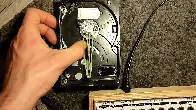 Experimental instrument made from an old HDD