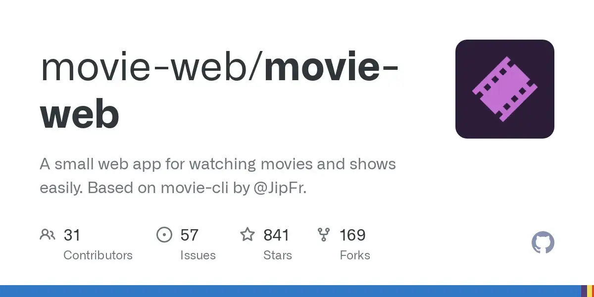 GitHub - movie-web/movie-web: A small web app for watching movies and shows easily. Based on movie-cli by @JipFr.