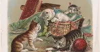 Kittens In A Sewing Basket