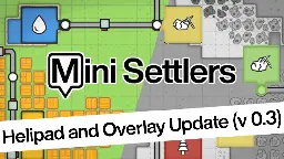 Mini Settlers - Helipad and Overlay Update (v0.3) - Steam News