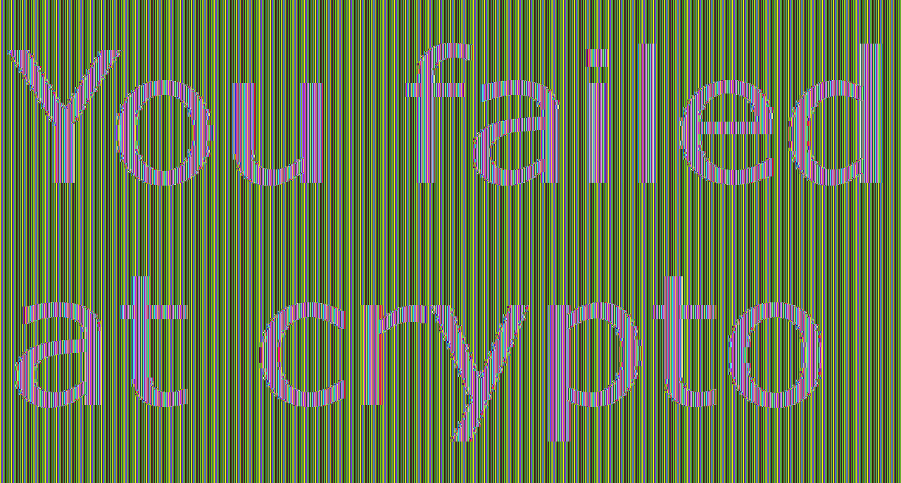 Image demonstrating the weakness of Electronic Code Book mode of operation. The text "You failed at crypto" can be read even though it is AES-256 encrypted.