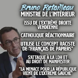 Bruno Retailleau : un vendéen d'extrême droite à la tête de la police