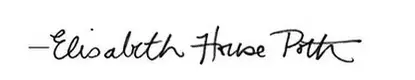 The signature, which seems to read Elisabeth House Potter