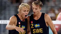 Sweden defeats Germany for first-ever beach volleyball gold medal