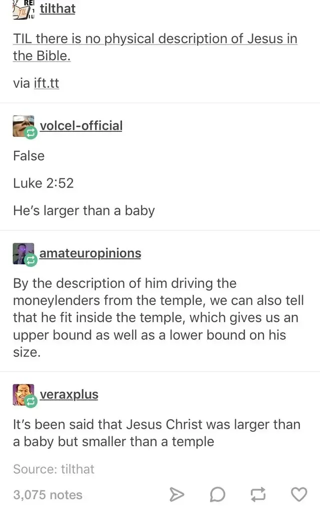 he's also larger than a baby