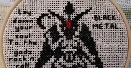 Update on my first attempt at cross stitching