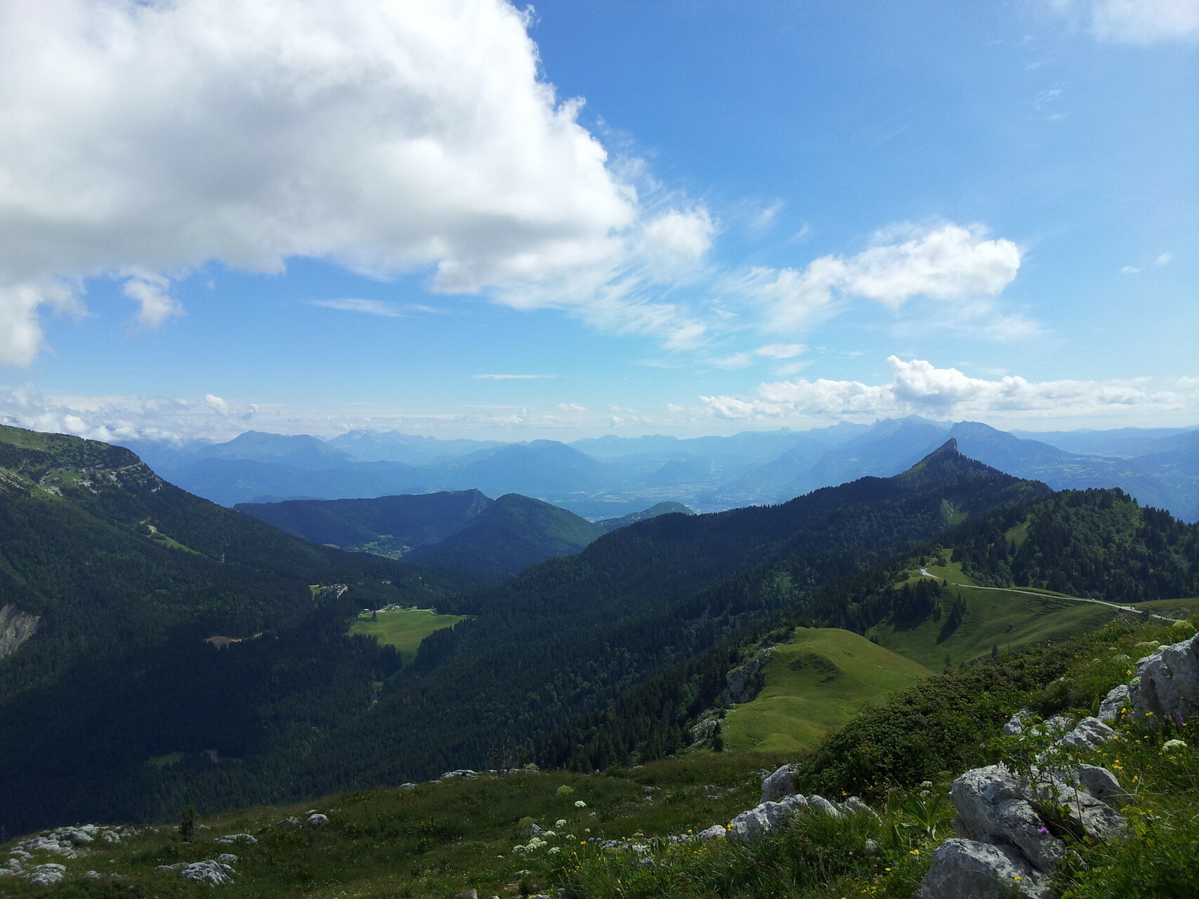 Panorama sur les Alpes françaises